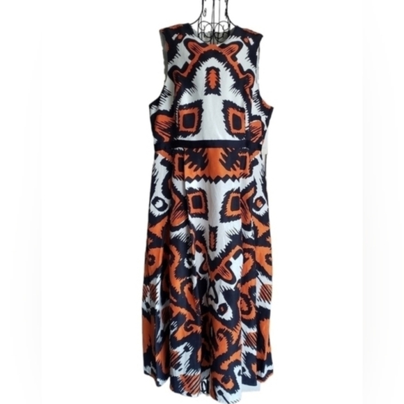 L.K. Bennett Printed Andrea Midi Dress, Size 14 - Picture 2 of 12